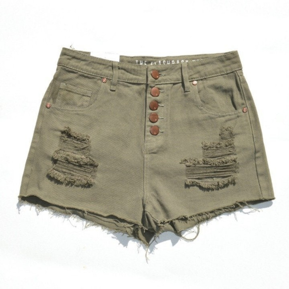 Cotton On Denim - Cotton On High Rise Denim Shorts Size 8